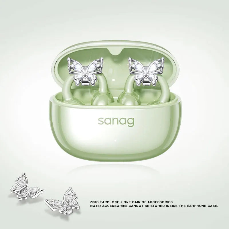 Sanag Z60S Ohrclip-Kopfhörer OWS HiFi-Sound Open-Ear-Ohrhörer Audífonos Bluetooth Kabellose Kopfhörer Flash-Sale Headset