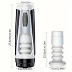 7 stoßende & vibrierende Stimulationsmodi, männlicher Masturbator Cup, realistischer 3D-Ärmel für männliche Masturbation, Penistraining, 18+