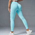 Nahtlose Sportleggings für Damen, Scrunch-Butt-Gym-Leggings, einfarbig, für Workouts, Yoga-Hose, niedriger Bund, Sport-Tights 2026