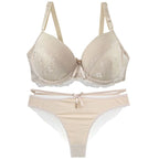 DaiNaFang Sexy BH-Set Grün Schwarz Beige Rot Weiß Lila Spitze Schleife Blumen Unterwäsche für Damen Übergröße Dessous