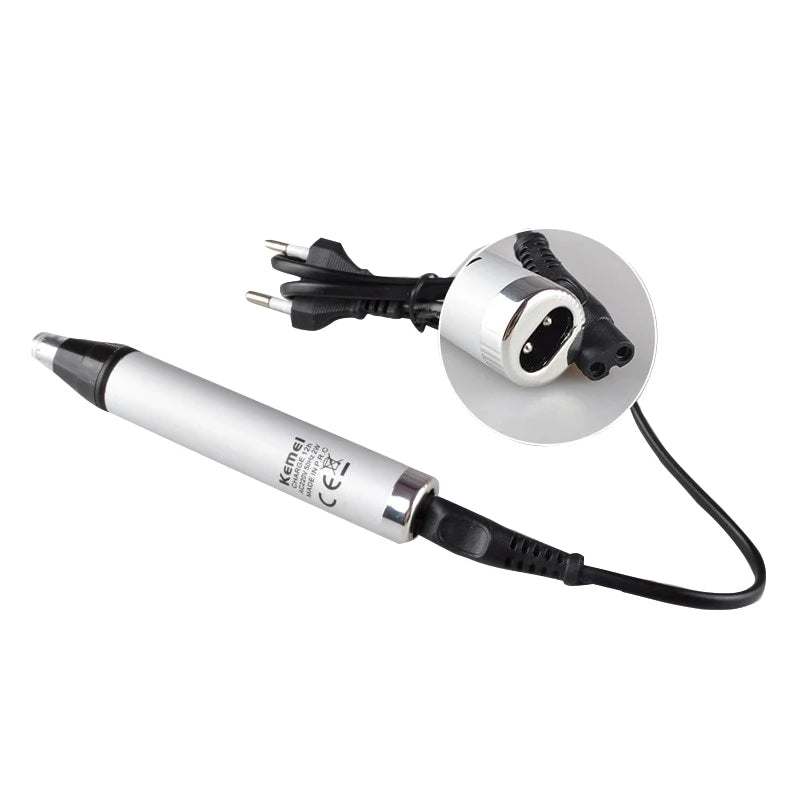 Kemei 4-in-1 Pflegeset Nasentrimmer Barttrimmer für Herren Elektrischer Augenbrauen- und Nasenhaartrimmer Nasen- und Ohrenmaschine wiederaufladbar