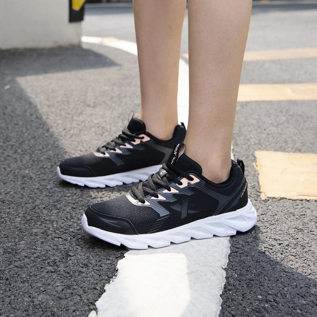 Xtep Damen Laufschuhe Verschleißfeste Freizeit-Sportschuhe Für Damen Winter Tennis Sneaker Damen Weiß 879318110073