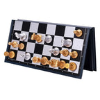 Magnetisches Internationales Schachfiguren-Set, klappbares Tischbrett, 3 verschiedene Größen, 36x31cm König 7.2cm