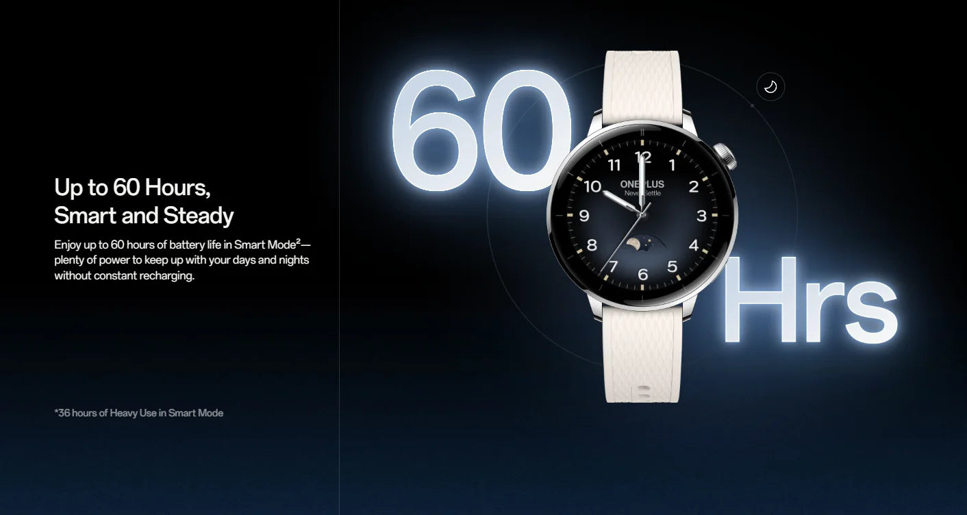 Globale Version OnePlus Watch 3 43mm Smartwatch 1.32 Zoll AMOLED Display Bis zu 60 Stunden Akkulaufzeit Wear OS by Google GPS NFC