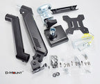 D-MOUNT D80 metal alumin 2-10KG 13"-32" monitor desktop stand mount gas spring arm full motion rotate clamp 0-60mm grommet