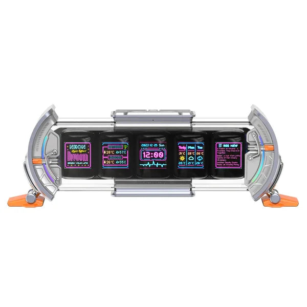 Divoom Times Gate Gaming Room Setup Digitaluhr mit intelligenter App-Steuerung, WLAN-Verbindung, RGB-LED-Anzeige, Büro-Dekor Cyberpunk