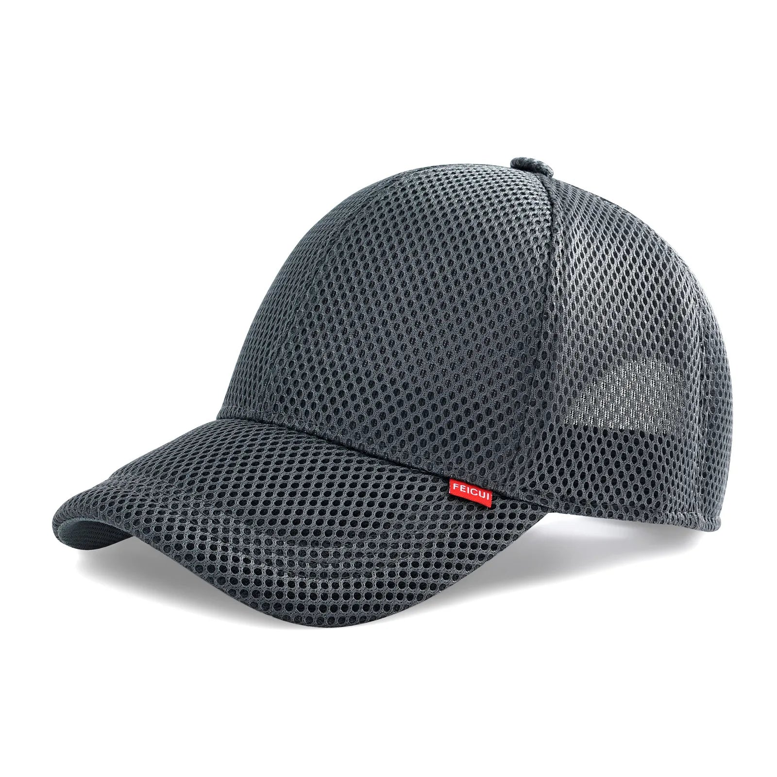 FEICUI Unisex Summer 6-Panel Baseball Cap Mesh Running Hats Pure Color Trucker Cap Breathable Outdoor Sports Quick Dry Hat Hauptbild