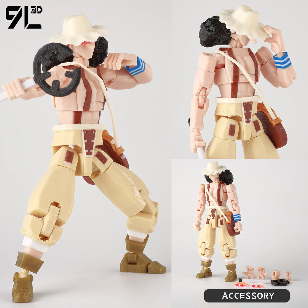 9L3D Gedruckte Anime One Piece Naruto Demon Slayer Dummy13 Lucky T13 Bewegliche Shapeshift Actionfiguren Mannequin Spielzeug Sammlerstücke