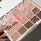 DIKALU 20-Farben Koreanische Lidschatten-Palette mit geringer Sättigung Matt Wasserfest Braun Rosa Lidschatten-Palette Langanhaltendes Tages-Make-up
