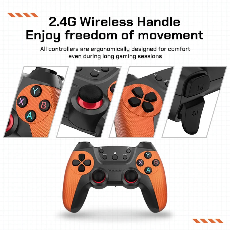 U36 Game-Joystick mit über 50.000 vorinstallierten Spielen, 4K HD-Ausgabe, Retro-Spielekonsole, 3D, über 40 Emulatoren, PSP, PS1