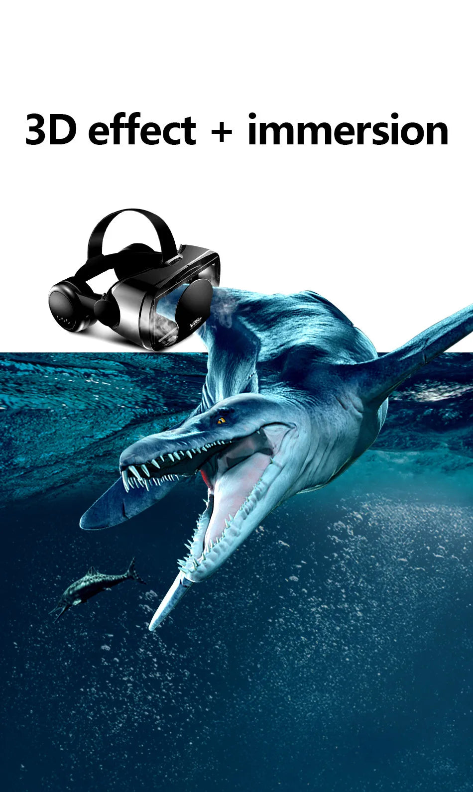 Virtual Reality 3D VR Headset Smart Glasses Helm für Smartphones Handy Mobile 7 Zoll Linsen Fernglas Brille Geräte