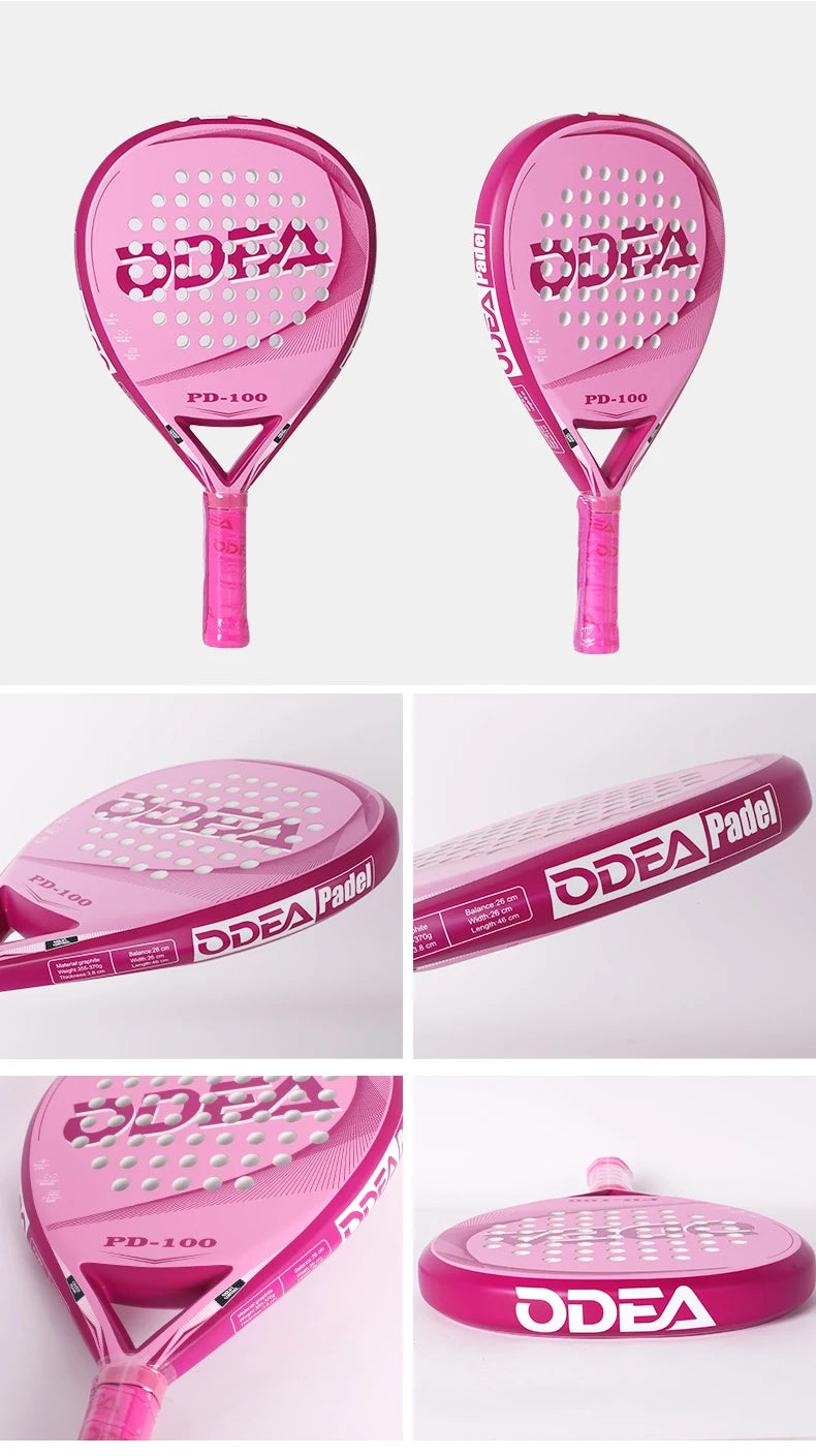 Odea Platte Tischtennis-Schläger Käfig Strand-Paddel Professioneller fortgeschrittener Kohlefaser Sport-Schläger Outdoor Sport-Schläger