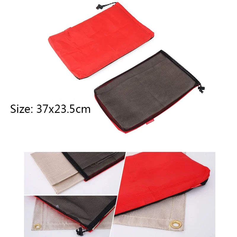 Neue Outdoor-Camping feuerfeste Matte Picknick Barbecue Isolationsmatte flammhemmend Hochtemperatur-Feuerdecke Fiberglasmatte