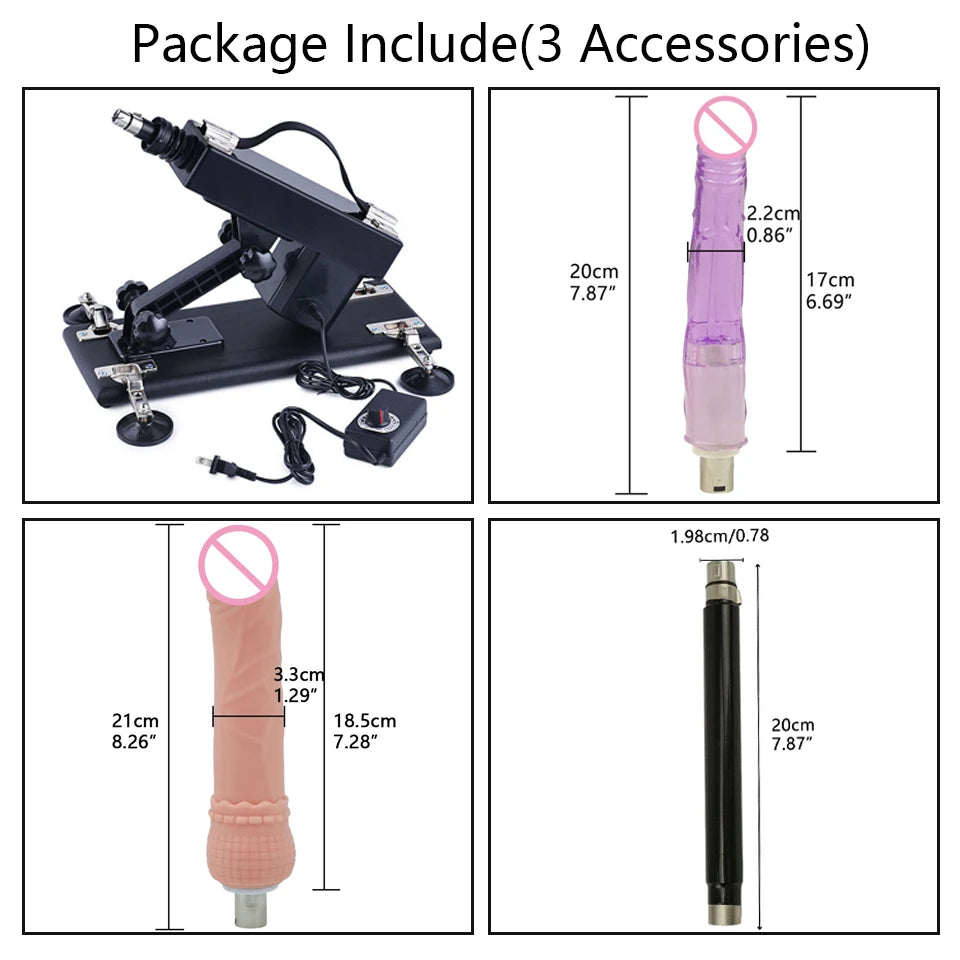 ROUGH BEAST Sexmaschine für Frauen und Männer mit Dildoaufsatz, automatische Masturbationsmaschine, 3XLR-Anschluss, Sexspielzeugprodukte