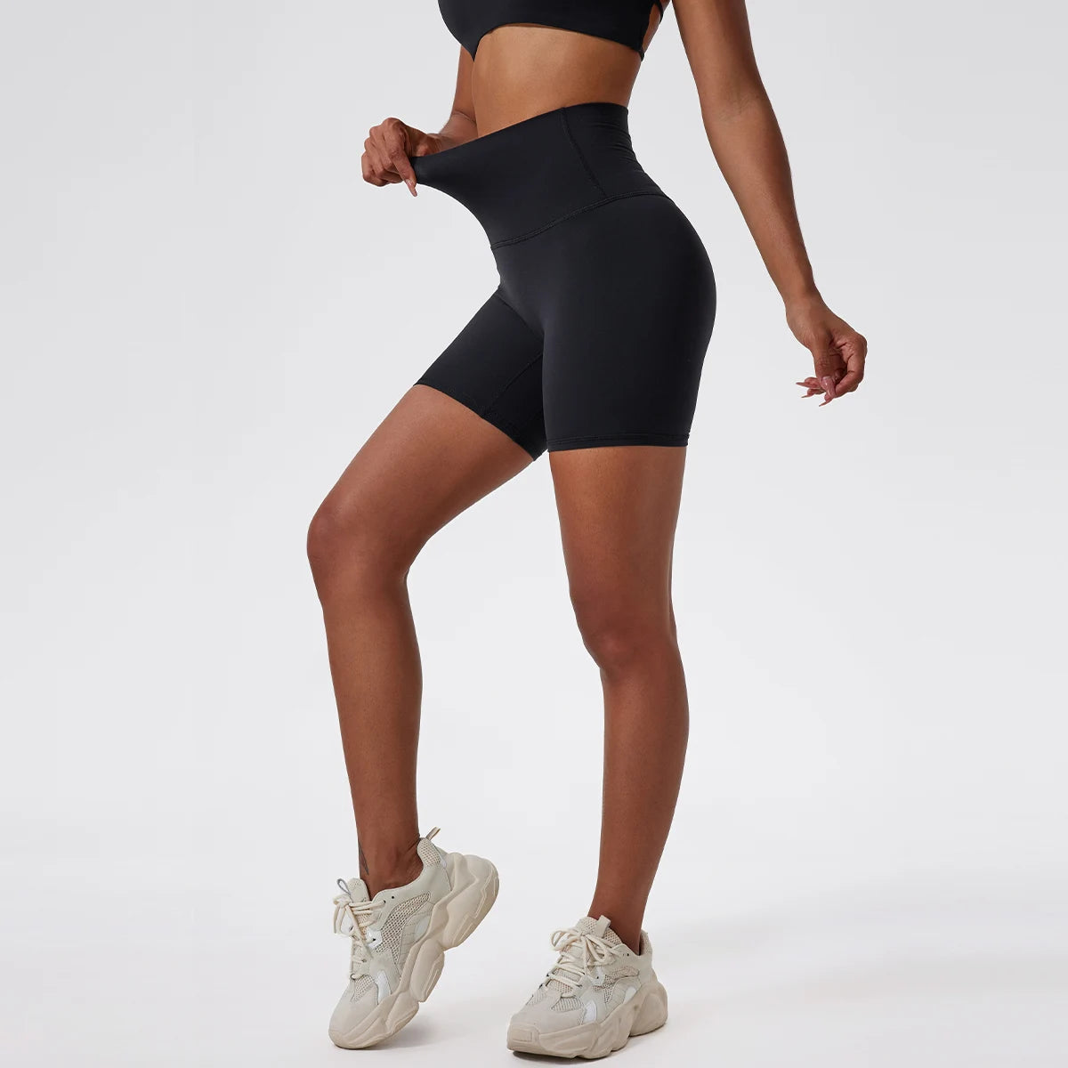 Hearuisavy Damen Yoga Shorts Sommer Soft Buttock Lift Gym Leggings High Waist Sport Shorts Damen Running Workout Shorts Female
