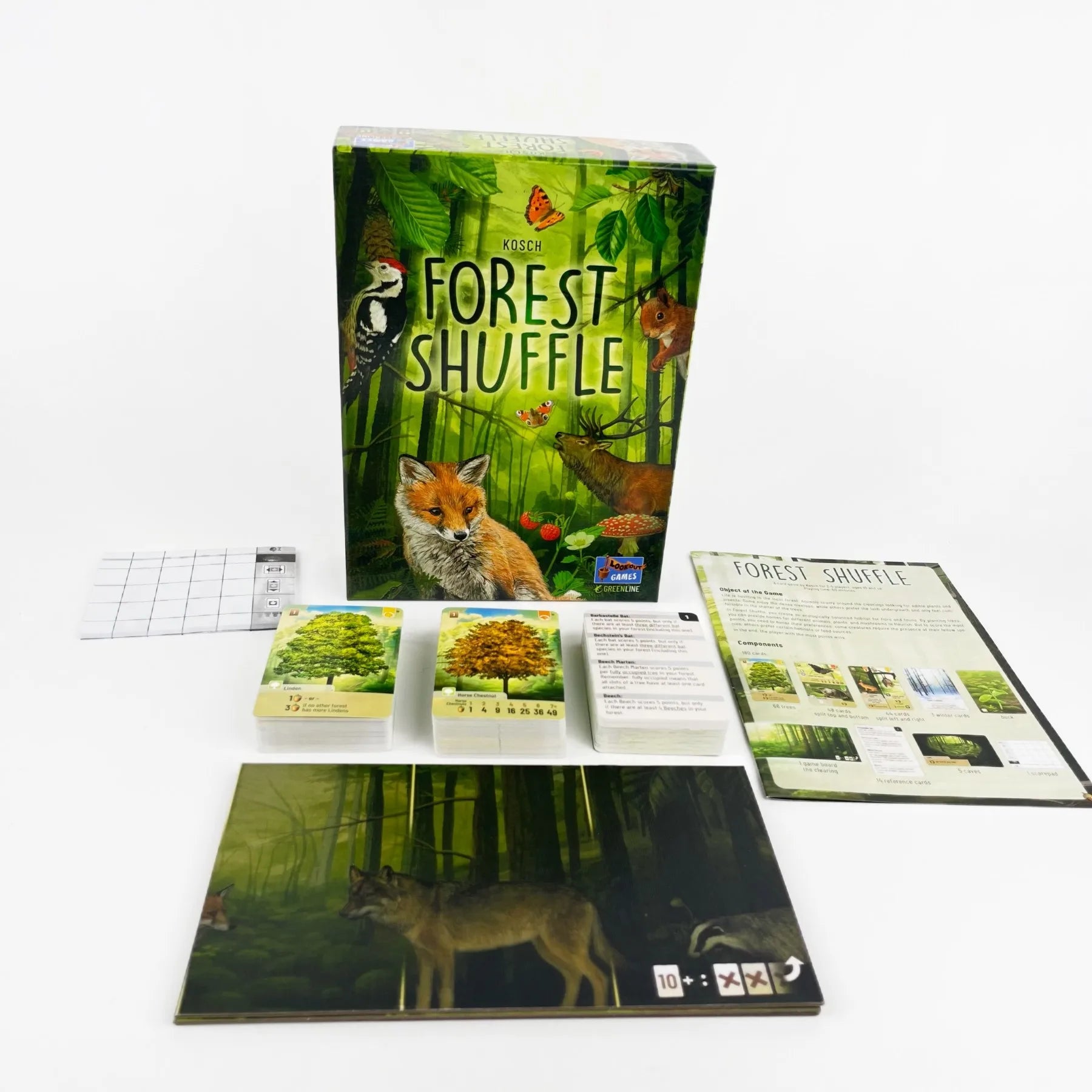 Forest Shuffle Kartenspiel – Cleveres Strategiespiel, Spaß für die ganze Familie, Kinder und Erwachsene – WALDRAND, ALPEN, Erweiterungsspiel