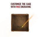 Retro Genuine Leather Storage Tray Desktop Organizer For Key Jewelry Coins Cable Cosmetic Storage Box Home Decoration