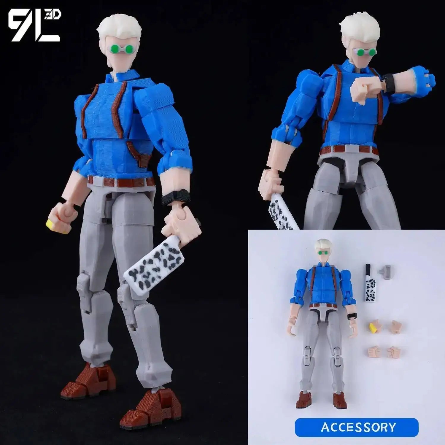 9L3D Lucky13 Gojo Sukuna Jujutsu Fushiguro Toji Gojo Satoru Actionfigur Dummy13 T13 Mehrgelenkige Sammlerstücke Titan13