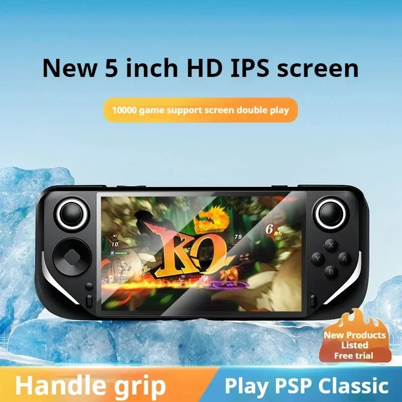 E6 Handheld-Spielemaschine konkurriert mit der neuen großen 3D-Handheld-Spielekonsole mit 5-Zoll-Großbildschirm, tragbare Spielekonsole