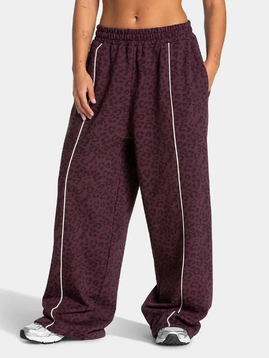 Yoga Joggingshose mit Leopardenmuster für Damen – Flexibel, perfekt für Stretching, Laufen, Training, Jogging, Freizeit, entspannt, stylisch Zweitbild
