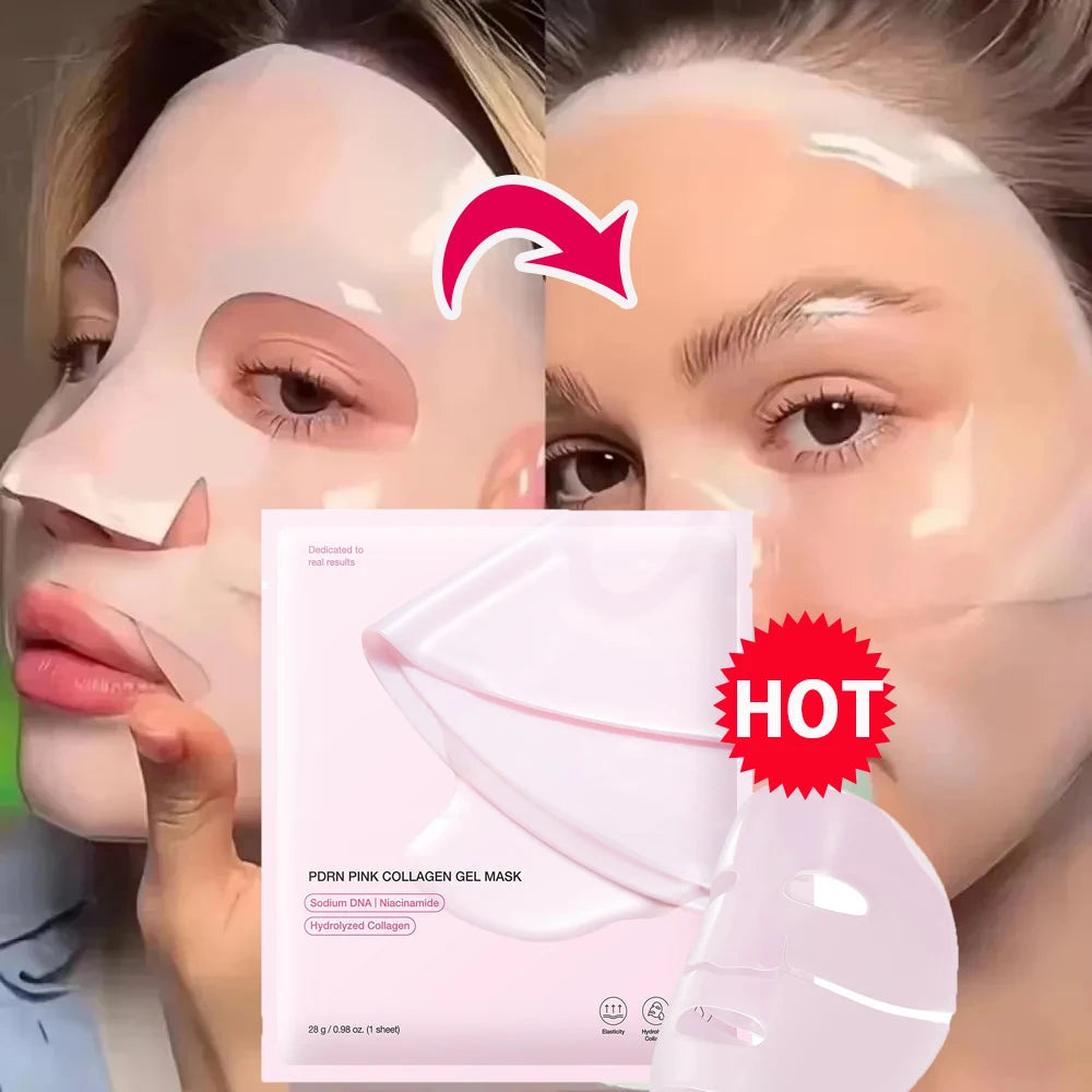 Übernacht-Kollagenmaske Tiefenwirksame Anti-Falten-Maske mit Lachs-DNA PDRN für Glasglatte Haut, Straffung, Verbesserung der Elastizität, Koreanische Hautpflege