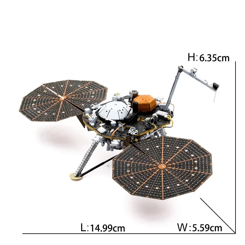 Weltraumforschung 3D Metallpuzzle Shuttle Hubble Weltraumteleskop Mars-Rover Modell Spielzeug für Kinder Kreatives Puzzle Geschenk Spielzeug