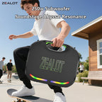 ZEALOT ZE21 250W kabelloser Lautsprecher, tragbar für Outdoor, 48000mAh lange Akkulaufzeit, mit RGB-Farblichtern, bis zu 18 Stunden Wiedergabezeit.