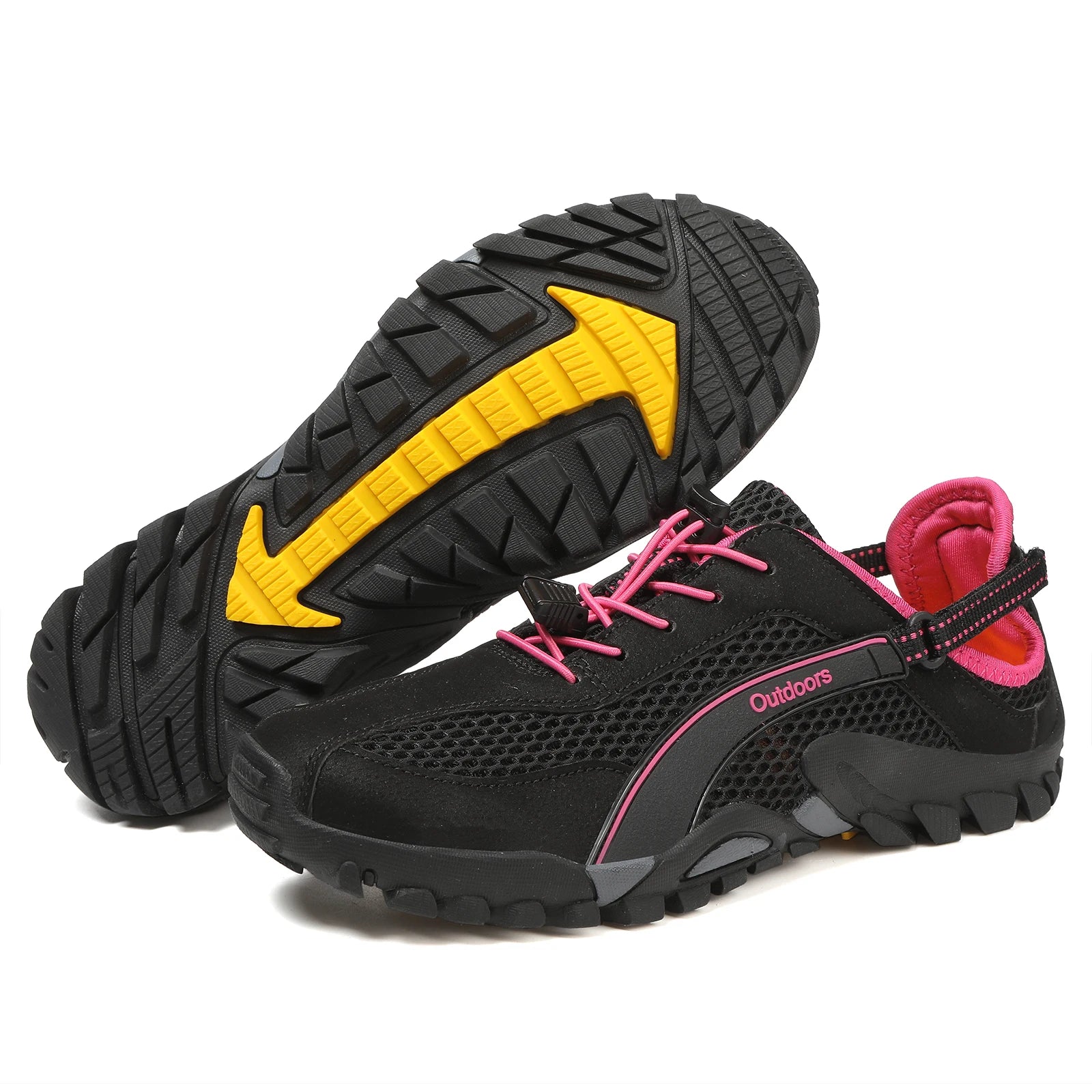 FANCYLEE Damen-Trekkingschuhe Atmungsaktives Mesh-Wanderer Leichtgewichtige Outdoor-Rutschfeste Bergsteigerschuhe EU 36-42
