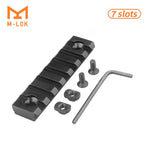 Jagd Taktische Picatinny Schiene 3-13 Slots 20mm Aluminium Schienenadapter Halterung für Keymod / M-LOK System Handschutz Zielfernrohr Montagebasis