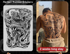 Magic Juice Tinte Wasserdichte Tattoo Aufkleber Große Größe Kräutersaft Temporäre Tattoos Männer Body Art Drache Tiger