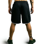 Sommer-Sport-Shorts, atmungsaktiv, Mesh, Herren, Kordelzug, elastische Hose, Lauftraining, Outdoor, Fitness, Jogging, gerade