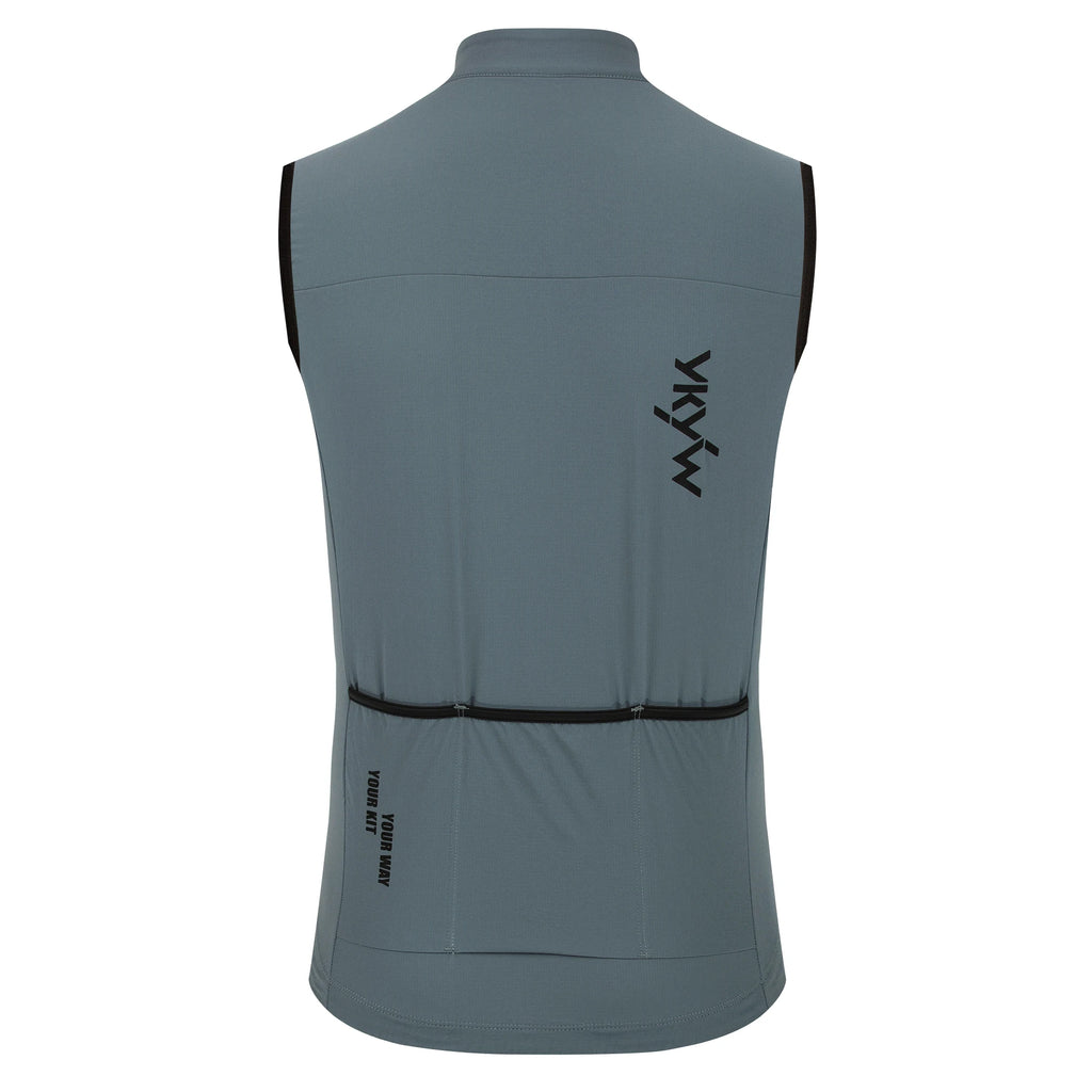 YKYWBIKE Herren Radsport Gelit Thermo-Fleece Fahrrad Windjacke Ärmellose Weste Winddicht Wasserdicht Radfahren