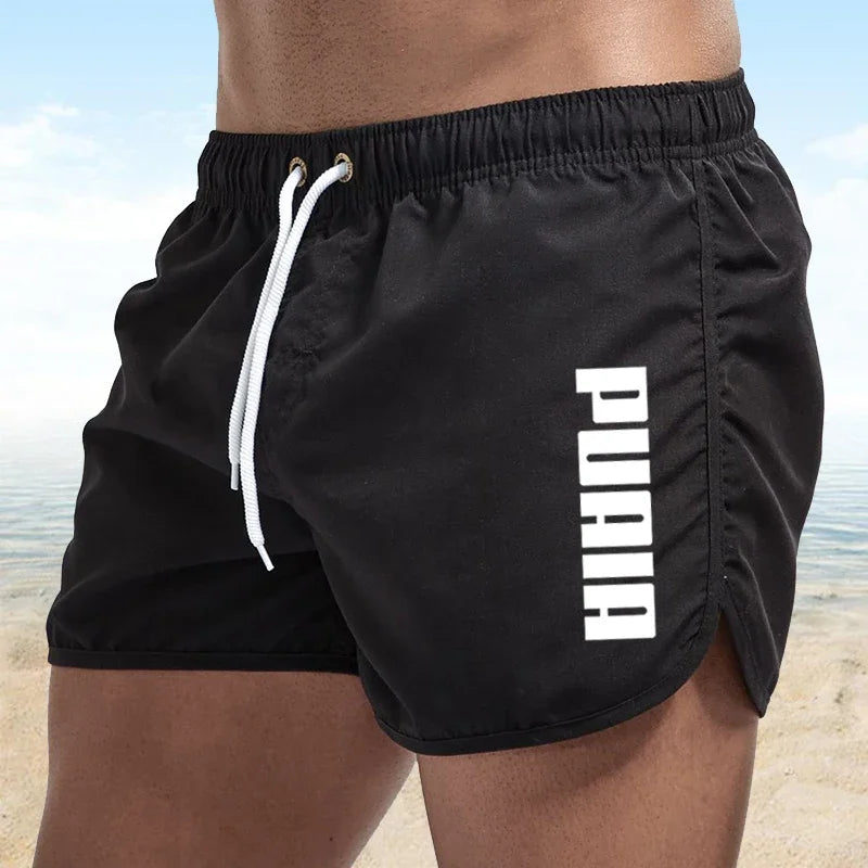 Neue heiße Sommer Badehosen Sport Fitnessstudio Laufshorts Herren Bademode Luxus Strandshorts Schnelltrocknende Herren-Badehosen Boardshorts