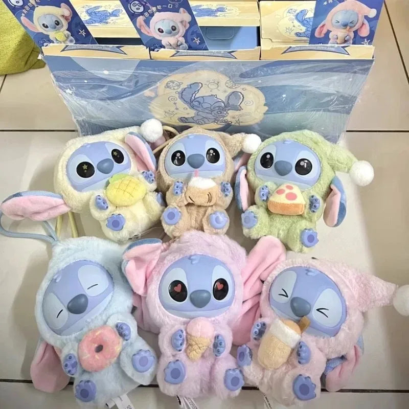2025 Sales Stitch Blind Box Tasche Iss etwas vor dem Schlafengehen Serie Vinyl Anhänger Niedliche Puppe MysteryBox Flauschige Puppe Überraschungsgeschenk