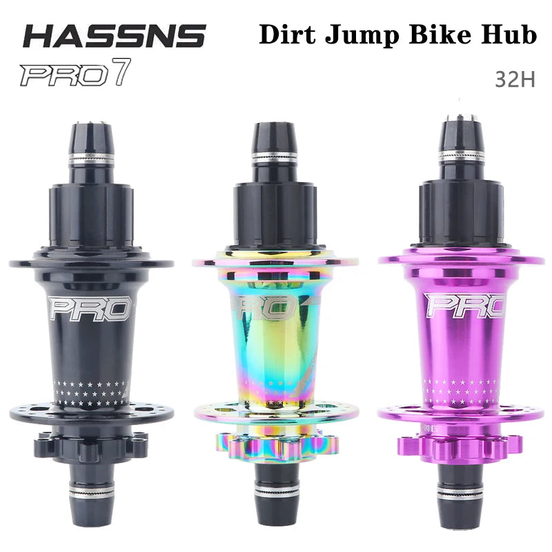 HASSNS Noisy Cube Pro 7 Freehub MTB Rear Hub 32 Holes Dirt Jump Bike Hub Changes Bicycle Cube 15*100/10*135MM Cycling Bushings Main image