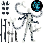 T13 Actionfigur, 3D-gedruckt, mehrgelenkig, beweglich, Titan 13 Lucky Dummy Nova Roboter-Actionfigur, Desktop-Montage, fertiges Geschenk
