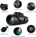 Tragbares Zoom HD 5000M Teleskop Faltbares Fernrohr Mini Leistungsstarkes Teleskop für Jagd Sport Outdoor Camping Reisen