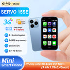 SERVO 15SE Mini Smartphone 3G WCDMA Android System WiFi Hotspot Play Store 3.0" Display Kleine Palm-Smartphones Dual SIM Standby