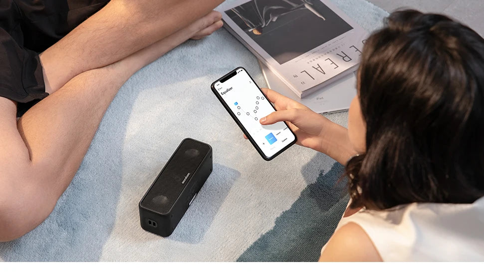 (EU Lager) Soundcore 3 von Anker, Bluetooth 5.0 Lautsprecher, 24 Std. Spielzeit, IPX7 wasserdicht, Stereo-Sound mit Titanmembran, Bas