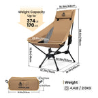 OneTigris Portable Tigerblade Campingstühle Klappstuhl Angelstuhl Für Trekking BBQ Partys Garten Strand Indoor-Einsatz
