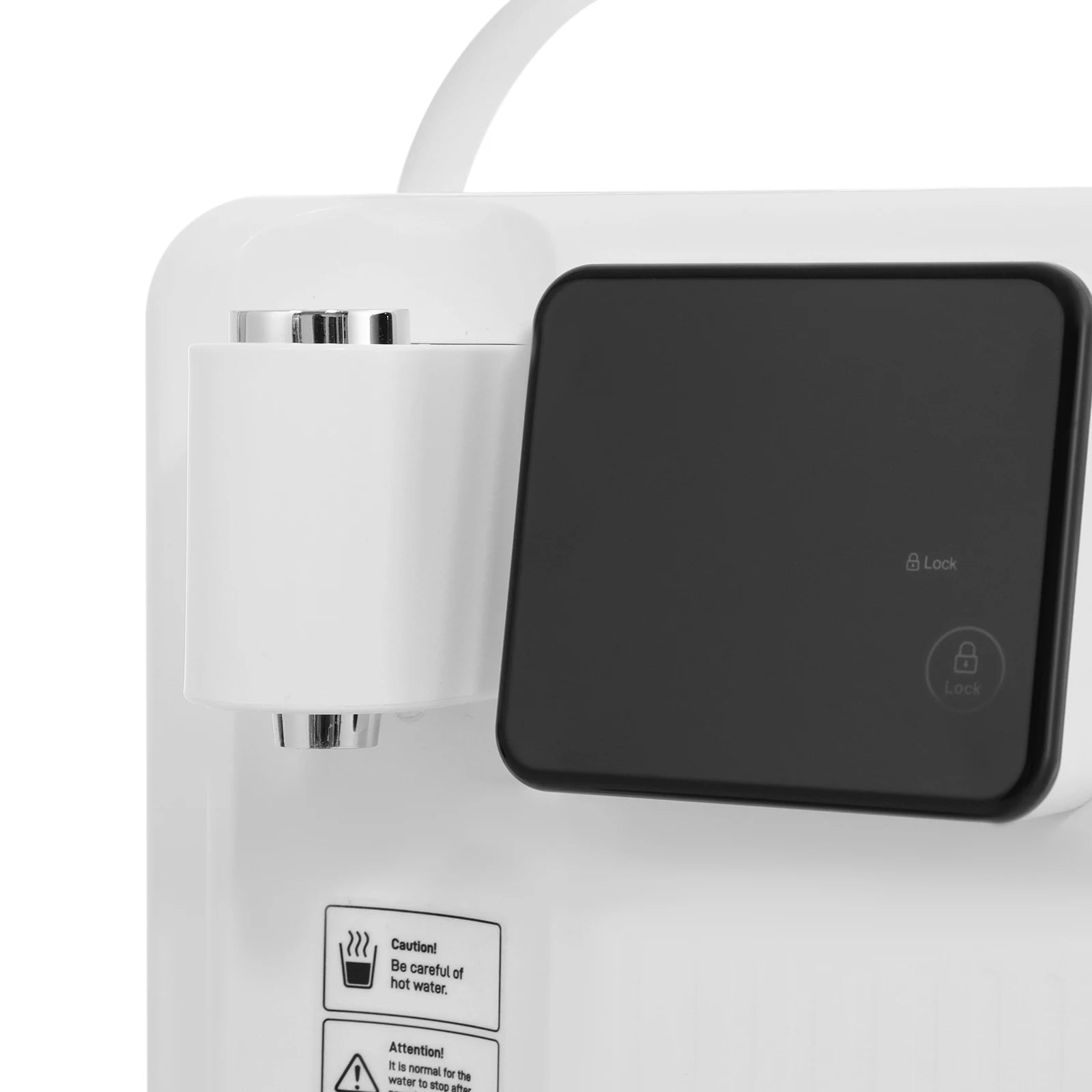 3L Weißer Instant-Heißwasserspender mit LED-Anzeige 19*24*29,5cm Schnelle Heizung Wasserspender Büro Desktop Wasserspender