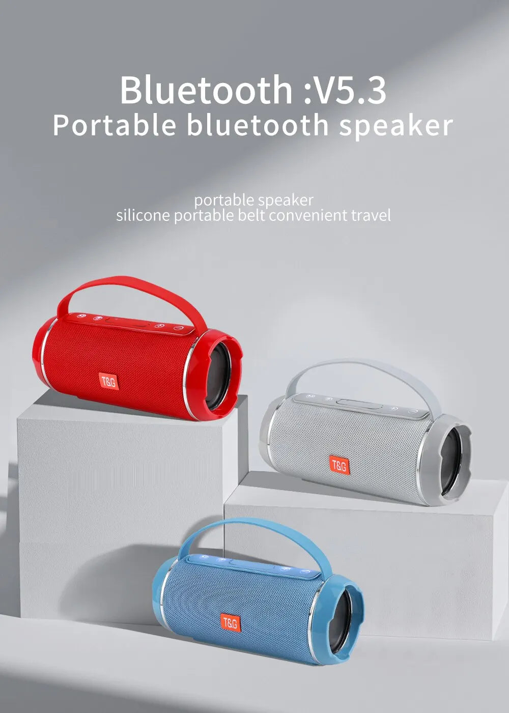 Bluetooth-Lautsprecher TG116c TWS Drahtlos Leistungsstarker Tragbarer Outdoor-Lautsprecher Wasserdichter Subwoofer 3D-Stereo-Sound Freisprechfunktion