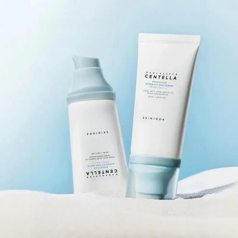 Skin1004 Korean Skincare Centella Sun Serum LSF50+ – Hyaluronsäure UV-Schutz, empfindliche Haut
