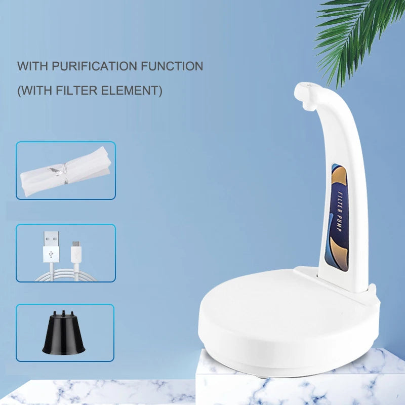 USB wiederaufladbarer elektrischer schwarzer kleiner Motor-Pumpe Automatischer Wasserspender