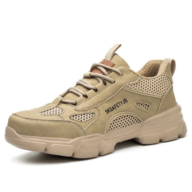 Neue Unisex Sicherheitsschuhe Herren Arbeits-Sneaker Unzerstörbare Sicherheitsstiefel Damen Schuhe Herren Stahlkappenschuhe Sportlicher Stil