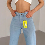 High Waist Straight Leg Jeans Große Größen Modische Frühling Herbst Lange Hosen Bequemer Freizeitstil Russische grenzüberschreitende Mode
