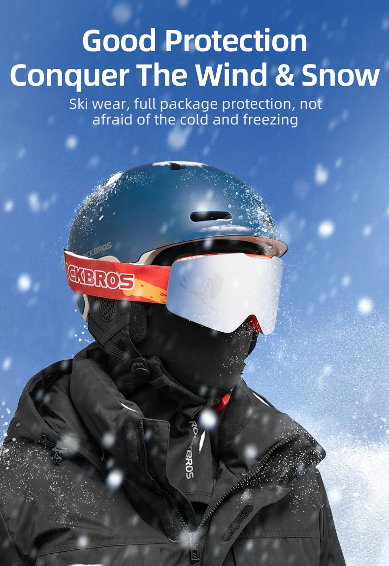 ROCKBROS Radmützen Vollgesichtsmaske Winter Atmungsaktiv Winddicht Fleece Fahrrad Halswärmer Schal Maske Skifahren Motorrad Fahrradmütze