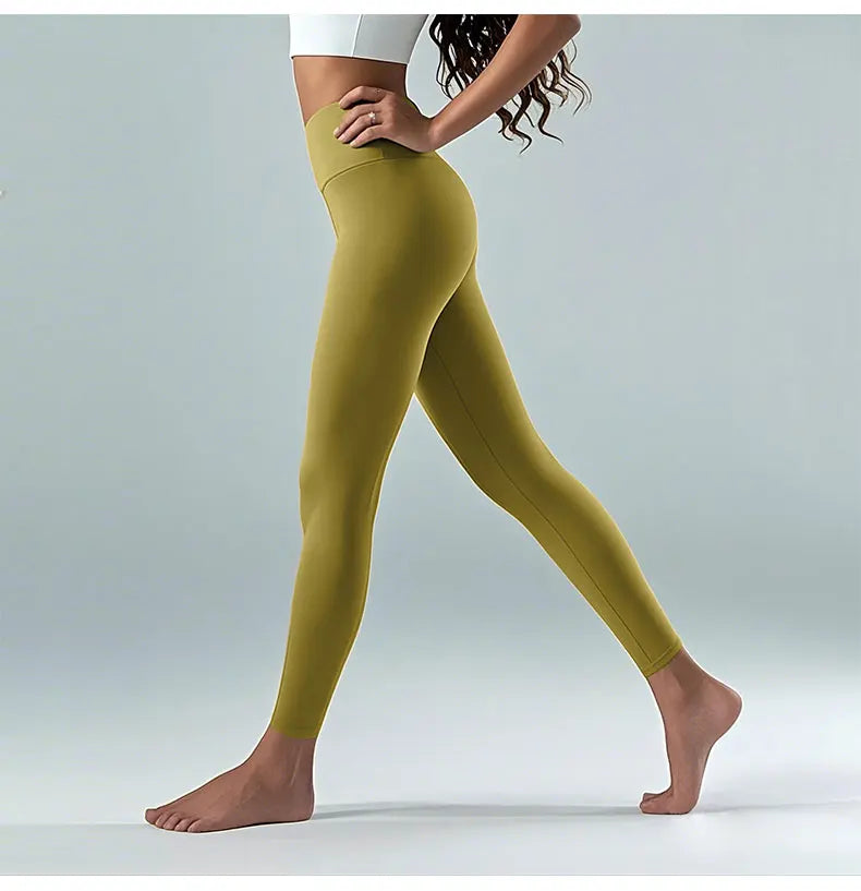 Sommerschlussverkauf High-Waist Yoga-Hose – 4-Wege-Stretch schnelltrocknende Leggings für Laufen Radfahren Fitnessstudio-Training