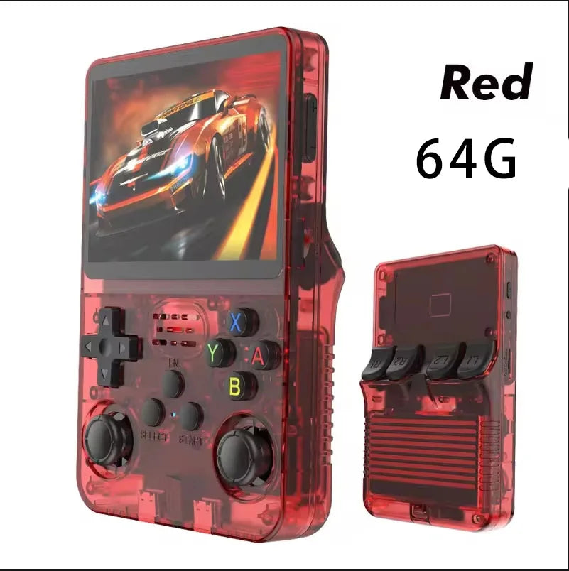 R36S Klassische Retro-Spielkonsole mit ARKOS System Videospiele Einzelkarte Tragbare Handheld-Spielkonsole Kindergeschenk 3,5 Zoll
