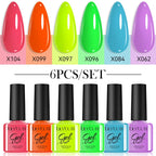 LILYCUTE Nagelgel-Politur-Set, Rosa Grün, Frühling, DIY-Nagelkunst-Design, lang anhaltend, Soak Off UV Gel, Maniküre, Malgel, Vernis-Kit